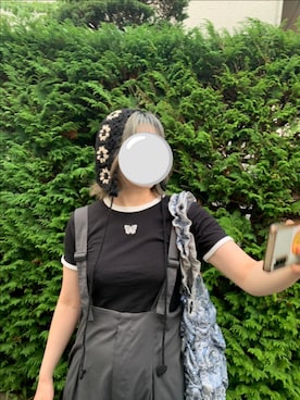 「apres jour mignon（アプレジュールミニョン）のアイテム（オールインワン・サロペット）」を使った、arさん（レディース・172cm）の夏コーディネート