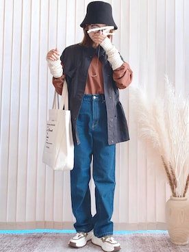 「moment+」｜「アイテム（その他）」を使った、collinさん（レディース・158cm）の秋コーディネート