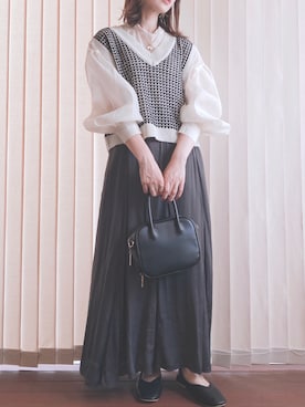 「GUコーデ」｜「アイテム（バレエシューズ）」を使った、collinさん（レディース・158cm）の秋コーディネート