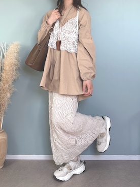 「welleg（ウェレッグ）のアイテム」を使った、collinさん（レディース・158cm）の春コーディネート