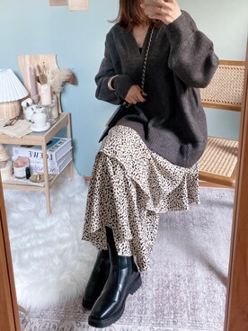 「ブーツコーデ」｜「アイテム（その他）」を使った、collinさん（レディース・158cm）の冬コーディネート