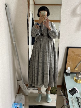 「アイテム（ワンピース/ドレス）」を使った、Cicaさん（レディース・167cm・40代）の秋コーディネート