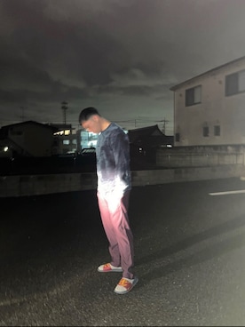 「UNIVERSAL OVERALL（ユニバーサルオーバーオール）のアイテム（パンツ）」を使った、TAKUさん（メンズ・178cm）の秋コーディネート