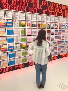 「美術館」｜「アイテム（トップス）」を使った、＊Yuuna＊さん（レディース・163cm）の秋コーディネート
