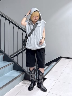 「アイテム（バックパック/リュック）」を使った、水野 真琴さん（レディース・148cm・20代）の夏コーディネート
