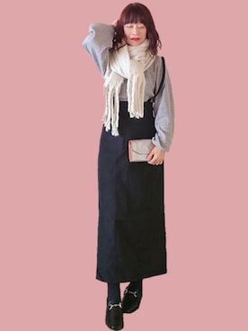 「annak（アナック）のアイテム」を使った、Megchuさん（レディース・155cm）の冬コーディネート