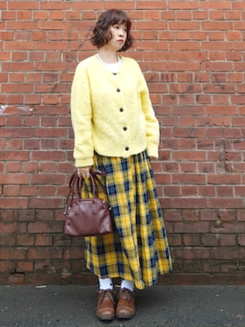 「BONLECILL（ボンルシール）のアイテム」を使った、Megchuさん（レディース・155cm）の春コーディネート