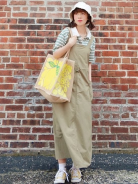 「Java（ジャバ）のアイテム」を使った、Megchuさん（レディース・155cm）の夏コーディネート
