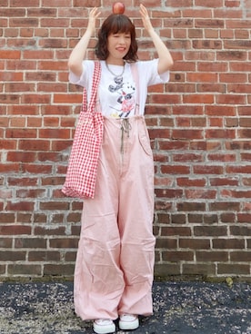 「CONVERSE（コンバース）のアイテム」を使った、Megchuさん（骨格ナチュラル・レディース・155cm）の夏コーディネート