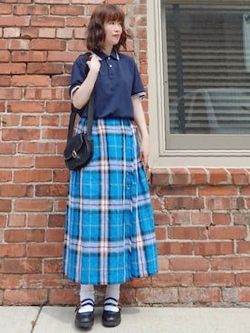 「アイテム（スカート）」を使った、Megchuさん（レディース・155cm）の夏コーディネート