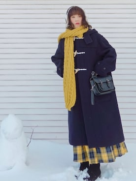 「rps（アールピーエス）のアイテム」を使った、Megchuさん（レディース・155cm）の冬コーディネート