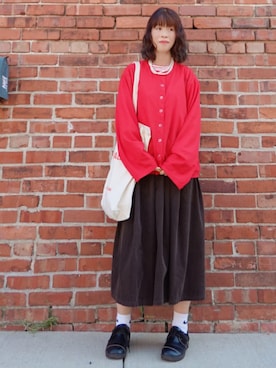 Megchuさん（骨格ナチュラル・レディース・155cm）の秋コーディネート