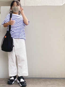 「アイテム（サンダル）」を使った、＊sara＊さん（キッズ・120cm）の夏コーディネート