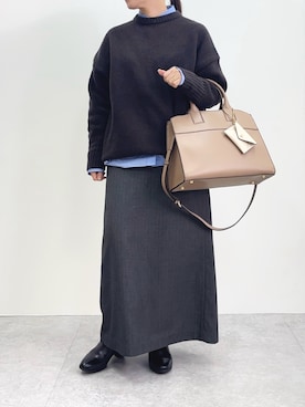 「アイテム（キーケース/キーアクセサリー）」を使った、tomonoさん（レディース・152cm）の秋コーディネート