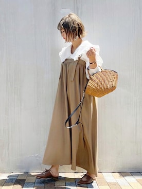 おしゃれ豆知識💡のSERINAさん（レディース・163cm）の夏コーディネート