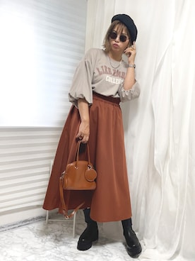 おしゃれ豆知識💡のSERINAさん（レディース・163cm）の秋コーディネート