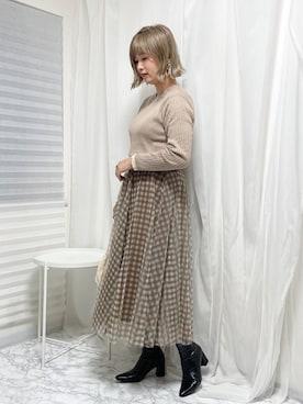 おしゃれ豆知識💡のSERINAさん（レディース・163cm）の冬コーディネート