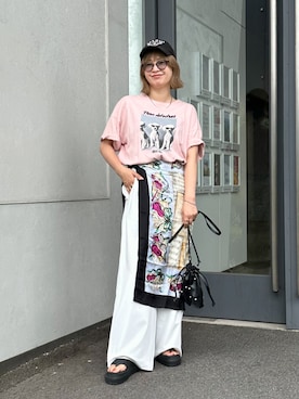 「PUBLUX（パブリュクス）のアイテム」を使った、おしゃれ豆知識💡のSERINAさん（レディース・164cm）の夏コーディネート