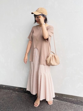 おしゃれ豆知識💡のSERINAさん（レディース・163cm）の夏コーディネート