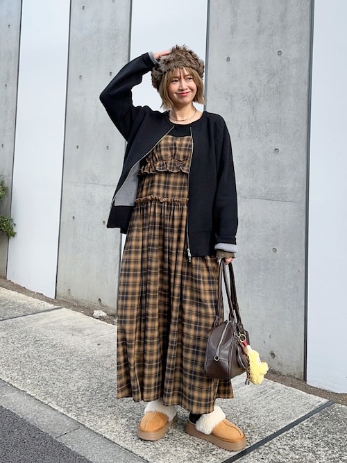 セール】バイカラー配色ダブルフェイスルーズニットカーディガン