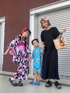 「浴衣」｜おしゃれ豆知識💡のSERINAさん（レディース・164cm）の秋コーディネート