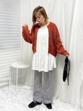 「accommode」｜「アイテム（ワンピース/ドレス）」を使った、おしゃれ豆知識💡のSERINAさん（レディース・163cm）の秋コーディネート