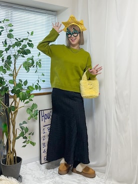 「ACCOMMODE（アコモデ）のアイテム」を使った、おしゃれ豆知識💡のSERINAさん（レディース・164cm）の冬コーディネート