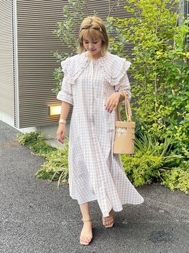 「カコバッグ」｜おしゃれ豆知識💡のSERINAさん（レディース・163cm）の夏コーディネート