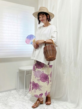 「GRL」｜「アイテム（浴衣）」を使った、おしゃれ豆知識💡のSERINAさん（レディース・163cm）の夏コーディネート