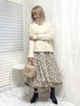 「Ciena」｜おしゃれ豆知識💡のSERINAさん（レディース・163cm）の冬コーディネート