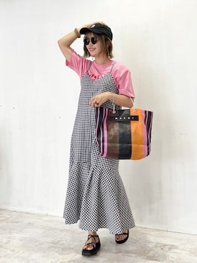「アイテム（ピアス（両耳用））」を使った、おしゃれ豆知識💡のSERINAさん（レディース・163cm・30代）の夏コーディネート