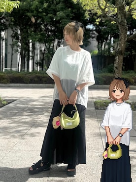 「アイテム（その他トップス）」を使った、おしゃれ豆知識💡のSERINAさん（レディース・164cm）の夏コーディネート