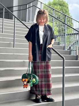 「アイテム（その他アウター）」を使った、おしゃれ豆知識💡のSERINAさん（レディース・164cm）の秋コーディネート
