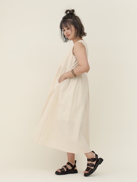 「ZOZOでしか買えない」｜「アイテム（ワンピース/ドレス）」を使った、おしゃれ豆知識💡のSERINAさん（レディース・163cm）の夏コーディネート