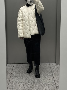「orcival」｜「アイテム（ダウンジャケット/コート）」を使った、アイリさん（レディース・155cm）の冬コーディネート