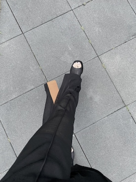 「Acne Studios（アクネストゥディオズ）のアイテム（サンダル）」を使った、アイリさん（レディース・155cm）の夏コーディネート
