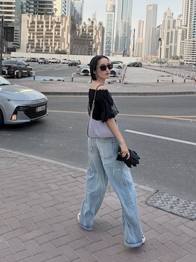 「GUCCI（グッチ）のアイテム」を使った、アイリさん（レディース・155cm）の夏コーディネート