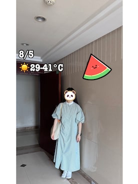 「frames RAY CASSIN（フレームスレイカズン）のアイテム（ワンピース/ドレス）」を使った、ジェーン ちゃんさん（レディース・158cm）の夏コーディネート