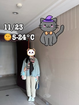 「green label relaxing（グリーンレーベルリラクシング）のアイテム（その他アウター）」を使った、ジェーン ちゃんさん（レディース・158cm）の秋コーディネート