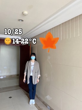 「Heather（ヘザー）のアイテム（テーラードジャケット）」を使った、ジェーン ちゃんさん（レディース・158cm）の秋コーディネート