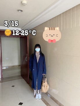 「RAY CASSIN（レイカズン）のアイテム（トレンチコート）」を使った、ジェーン ちゃんさん（レディース・158cm）の夏コーディネート