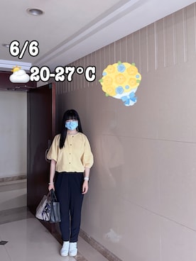 「RABEANCO（ラビアンコ）のアイテム」を使った、ジェーン ちゃんさん（レディース・158cm）の夏コーディネート