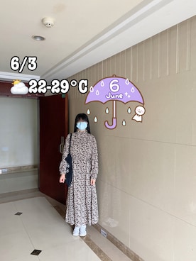 「pairmanon（ペアマノン）のアイテム（ワンピース/ドレス）」を使った、ジェーン ちゃんさん（レディース・158cm）の夏コーディネート