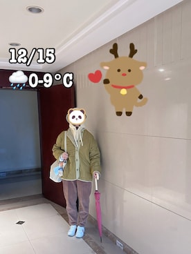 「RAY CASSIN（レイカズン）のアイテム（ジャケット/アウター）」を使った、ジェーン ちゃんさん（レディース・158cm）の冬コーディネート