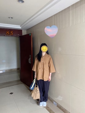 「休闲」｜「アイテム（チノパンツ）」を使った、ジェーン ちゃんさん（レディース・158cm）の夏コーディネート