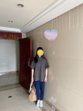 「基础款」｜「アイテム（パンツ）」を使った、ジェーン ちゃんさん（レディース・158cm）の夏コーディネート