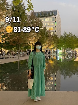 「アイテム（ワンピース、その他）」を使った、ジェーン ちゃんさん（レディース・158cm）の秋コーディネート