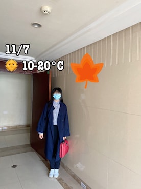 「RAY CASSIN（レイカズン）のアイテム（トレンチコート）」を使った、ジェーン ちゃんさん（レディース・158cm）の秋コーディネート