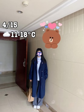 「RAY CASSIN（レイカズン）のアイテム（トレンチコート）」を使った、ジェーン ちゃんさん（レディース・158cm）の夏コーディネート