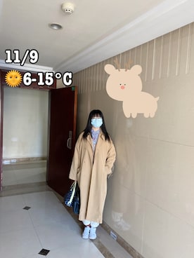 「RADLEY（ラドリー）のアイテム」を使った、ジェーン ちゃんさん（レディース・158cm）の冬コーディネート